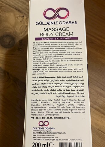 Güldeniz Odabaş vicut sıkılaştırıcı krem - Görsel 2