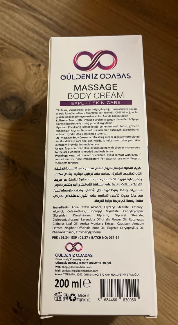 Güldeniz Odabaş vicut sıkılaştırıcı krem - Görsel 2