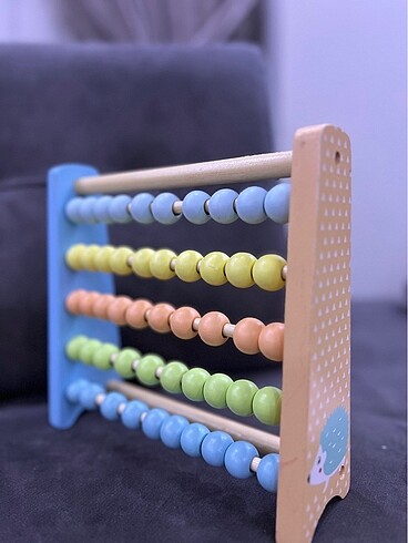 Renkli ahşap abaküs