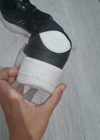 36 Beden siyah Renk Kinetix Siyah Platform Topuklu Spor Ayakkabı