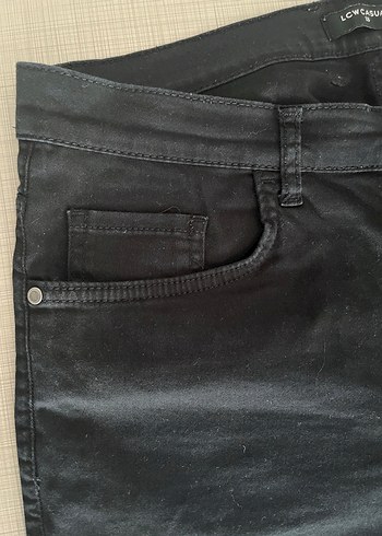 Erkek Siyah Denim Kısa Şort - Görsel 3