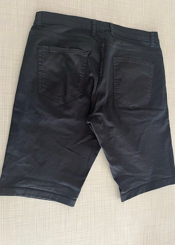 Erkek Siyah Denim Kısa Şort - Görsel 6