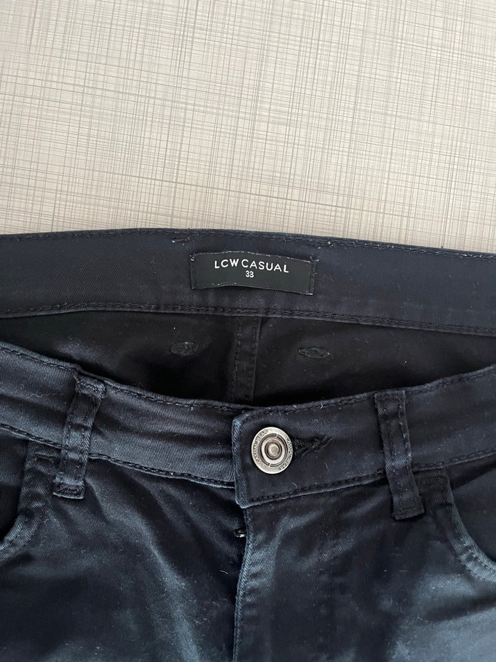 Erkek Siyah Denim Kısa Şort - Görsel 2