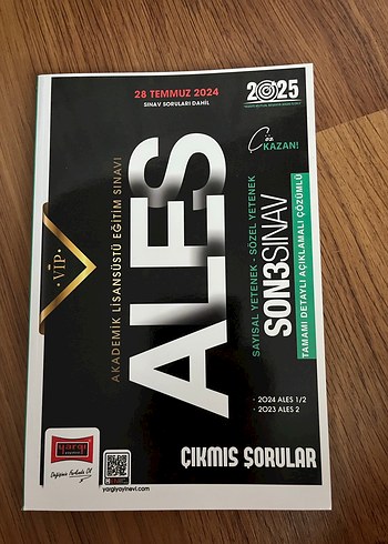 2024 ALES Son Sınav Çıkmış Sorular Kitabı