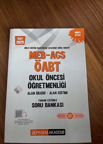 MEB-AGS ÖABT Okul Öncesi Öğretmenliği Soru Bankası 2025