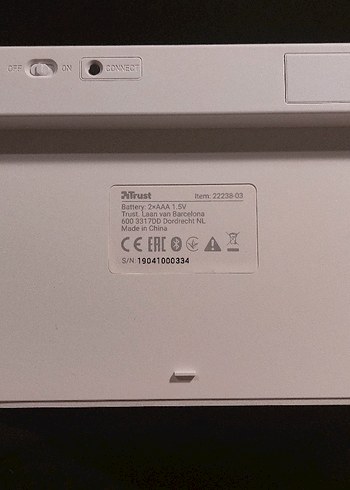 Trust Beyaz Gri Bluetooth Klavye - Görsel 2