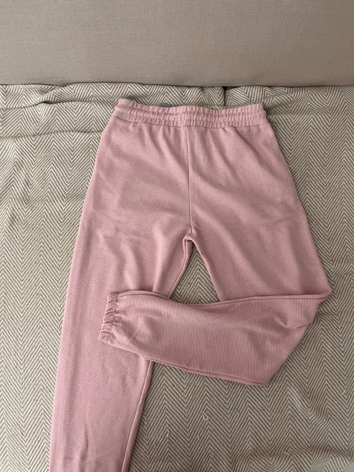 Pembe Pamuklu Eşofman Altı - Görsel 2