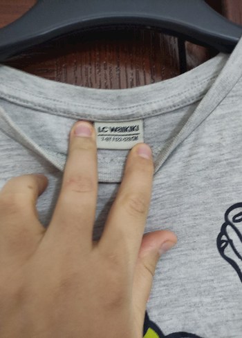 12-18 Ay Beden Baskılı Gri Erkek Çocuk Sweatshirt