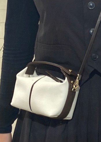 Minimalist Beyaz Deri Kadın Çanta