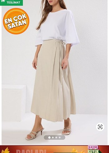 Trendyolmilla bağlamalı uzun etek