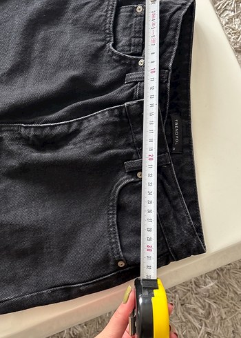 xs Beden siyah Renk Siyah Regular Fit Kadın Denim Pantolon