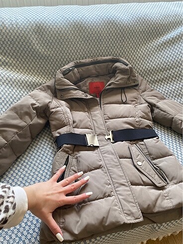 xs Beden camel Renk Kaz tüyü mont