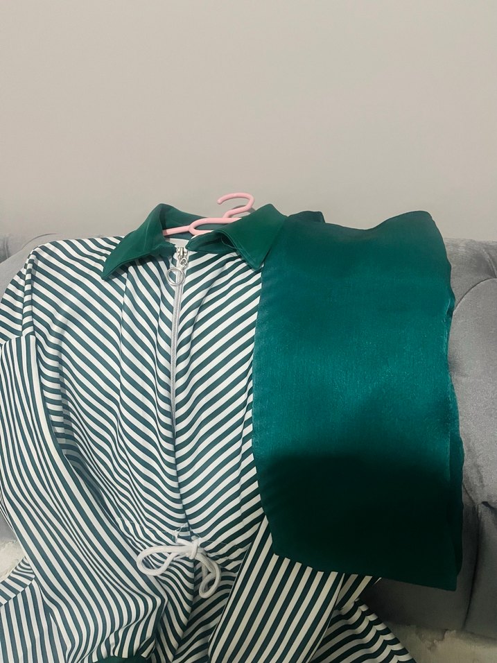 Scuba kumaş tesettür üçlü takım şal hediyeli - Görsel 5