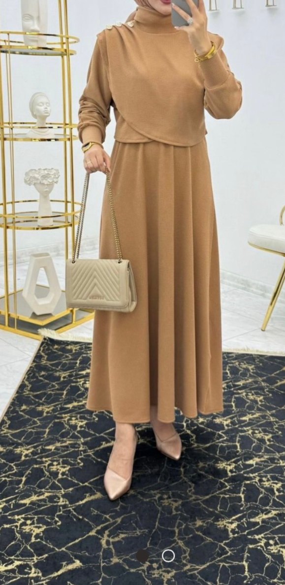 Triko ikili tesettür takım - Görsel 2