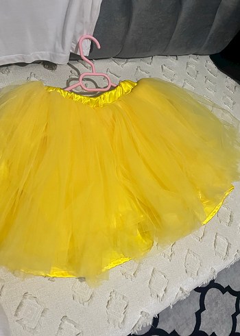 Sarı Fırfırlı Kız Çocuk Etek - Görsel 2