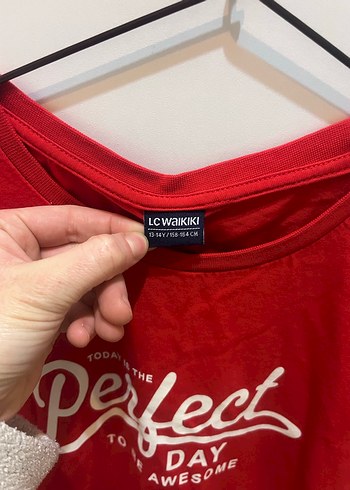 Kırmızı Baskılı Tişört - Görsel 2