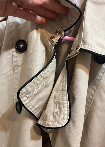 Kadın Bej Midi Trençkot - Görsel 3