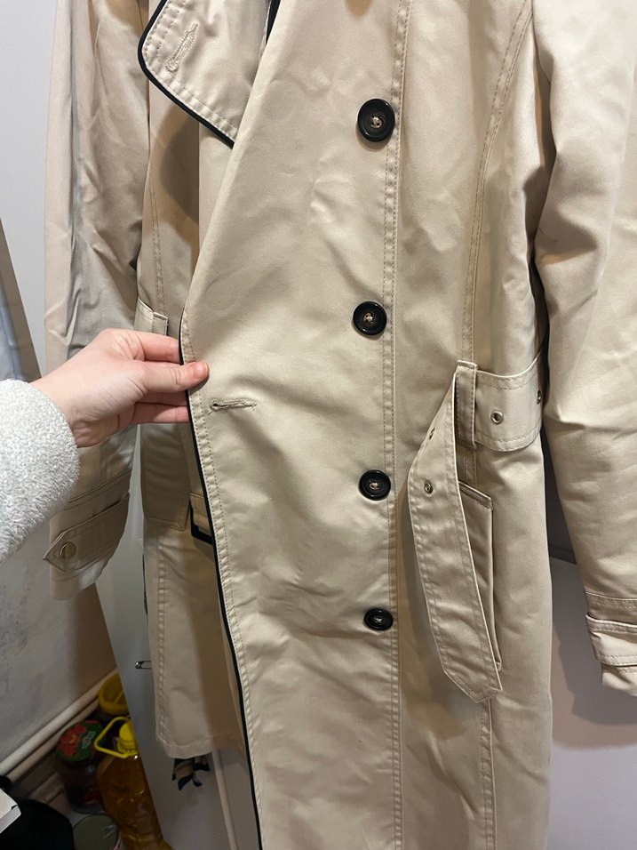 Kadın Bej Midi Trençkot - Görsel 2