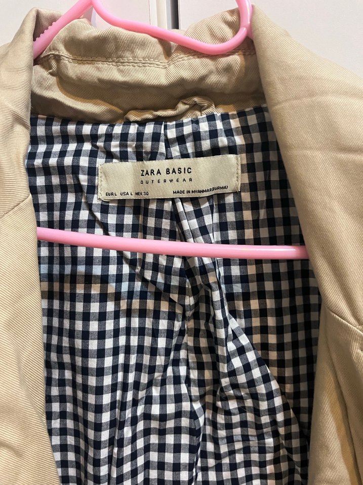 Bej Midi Kemerli Kadın Trençkot - Görsel 3