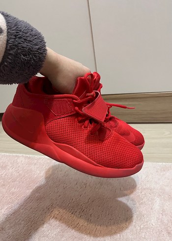 Kırmızı Kadın Spor Ayakkabı Velcro Detaylı - Görsel 8