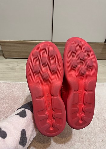 Kırmızı Kadın Spor Ayakkabı Velcro Detaylı - Görsel 7