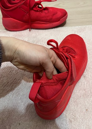 Kırmızı Kadın Spor Ayakkabı Velcro Detaylı - Görsel 3