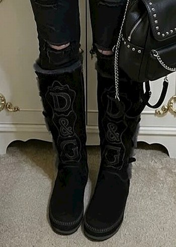 Dolce & Gabbana Vintage Y2k Gotik Yun Cizme