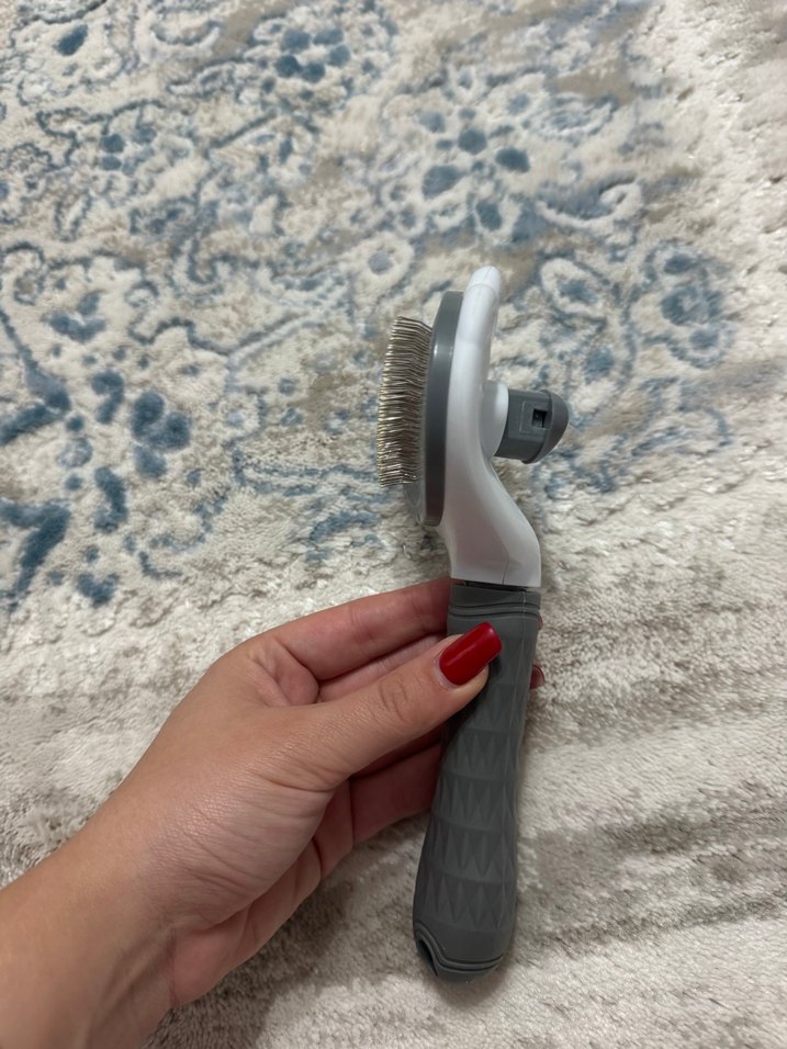 Gri Kedi Tüy Tarama Fırçası - Görsel 3