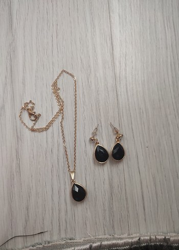 Diğer Siyah Minimalist Takı Seti