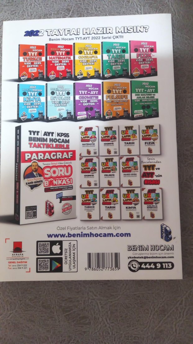 Benim Hocam TYT KPSS Dil Bilgisi Soru Bankası - Görsel 2