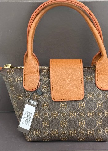 Beden Kahverengi Deri Monogramlı Kadın Çanta