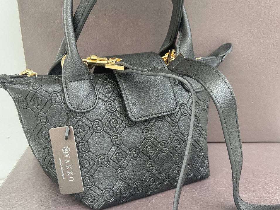 Gri Deri Klasik Kadın Çanta - Görsel 3