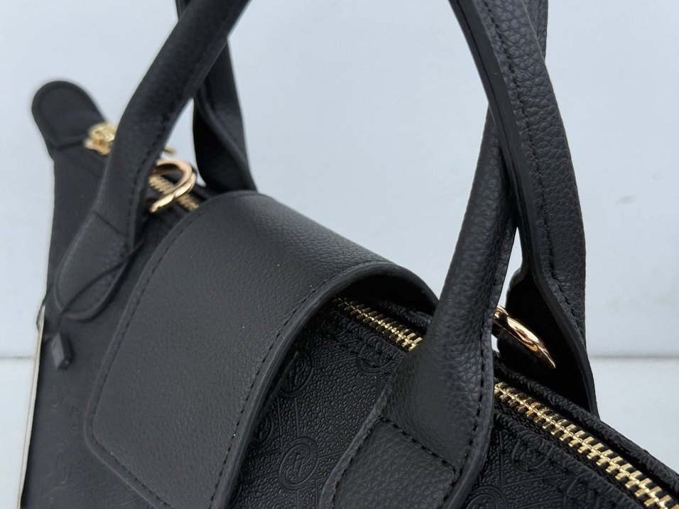 Vakko Siyah Deri Klasik Kadın Çanta - Görsel 4