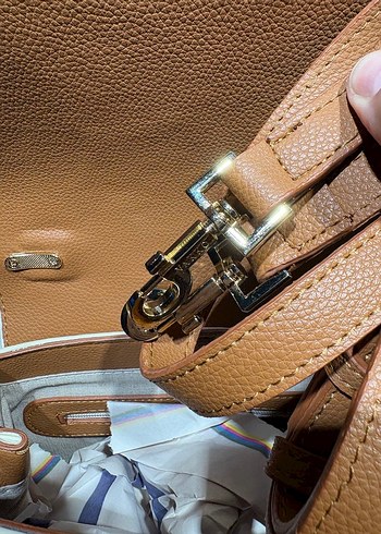 Klasik Beyaz Deri Kadın Çanta - Görsel 6