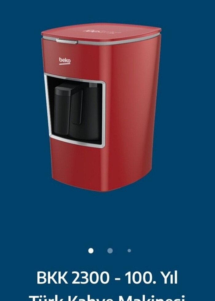 Beko 100. Yıl llogolu Türk kahvesi makinesi - Görsel 2