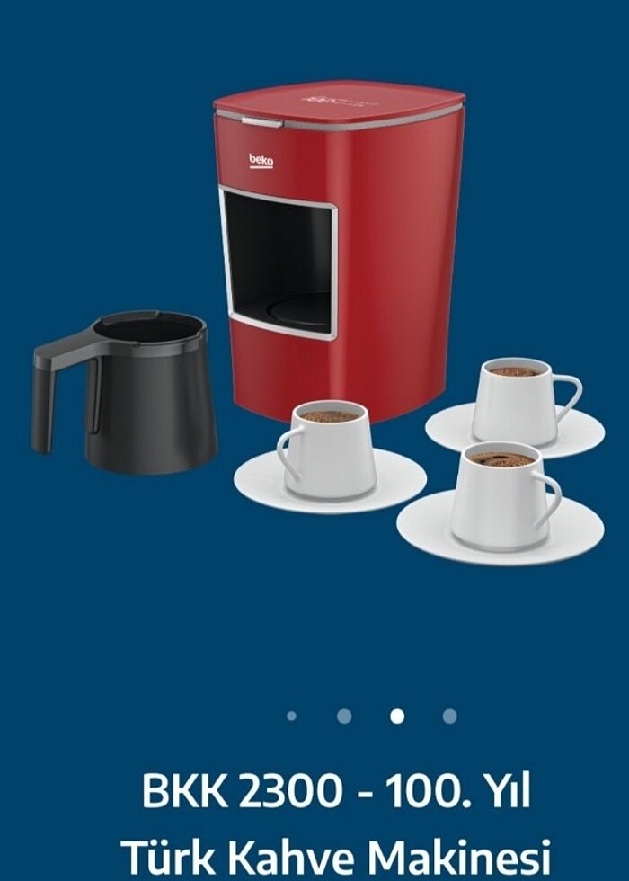 Beko 100. Yıl llogolu Türk kahvesi makinesi - Görsel 3