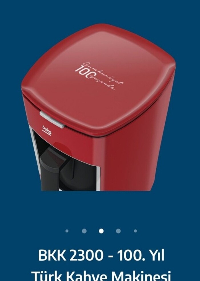 Beko 100. Yıl llogolu Türk kahvesi makinesi - Görsel 4