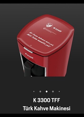 Arcelik Tff logolu Türk Kahvesi Makinesi - Görsel 4