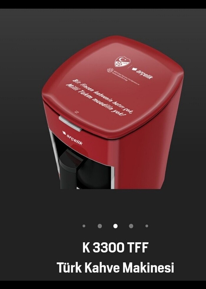Arcelik Tff logolu Türk Kahvesi Makinesi - Görsel 4