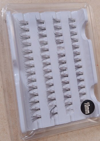 Eklips 10mm Gri Takma Kirpik Demetleri