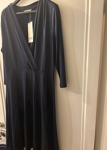 Siyah Midi Kadın Robası - People Fabrika - Görsel 2