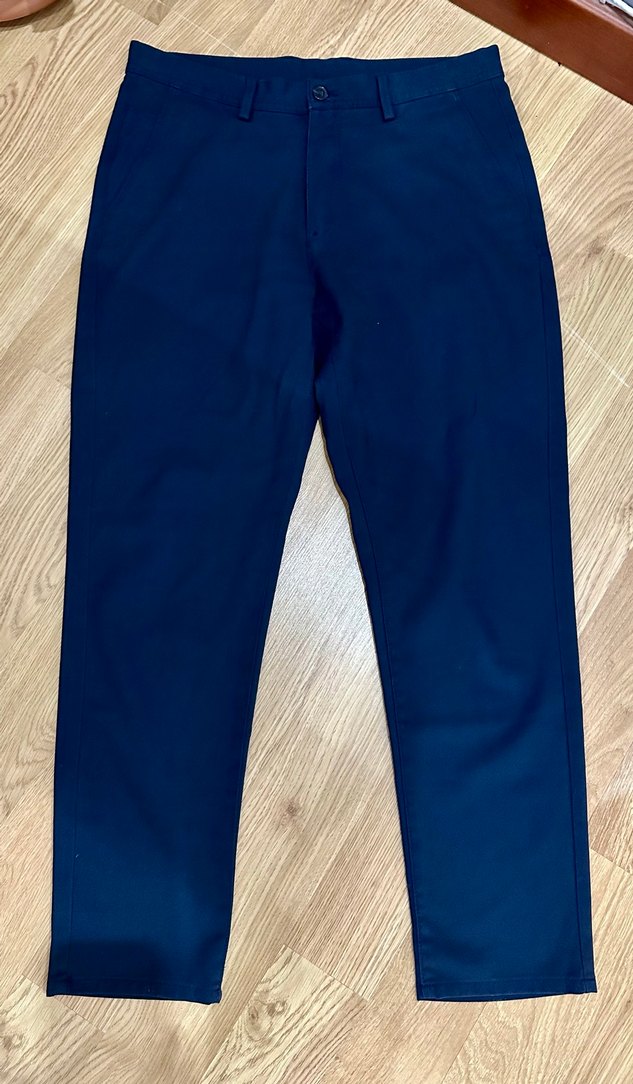 Lacivert Düğmeli Erkek Pantolon - Görsel 3