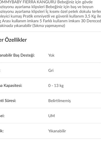 Gri Bebek Taşıyıcı - Görsel 3