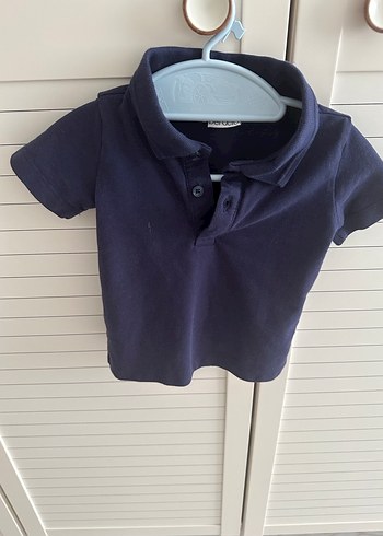Lacivert Erkek Çocuk Kısa Kollu Polo Tişört - Görsel 2