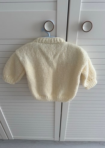 Bej Erkek Çocuk Örgü Hırka - Görsel 2