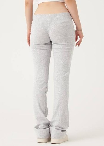 Gri Düşük Bel Eşofman Altı - Görsel 3