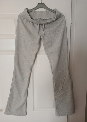 Gri Düşük Bel Eşofman Altı - Görsel 4