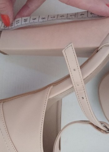 Pelin'in Ayakkabıları Bej Platform Topuklu Ayakkabı - Görsel 5