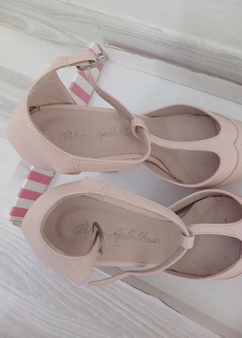 Pelin'in Ayakkabıları Bej Platform Topuklu Ayakkabı - Görsel 6