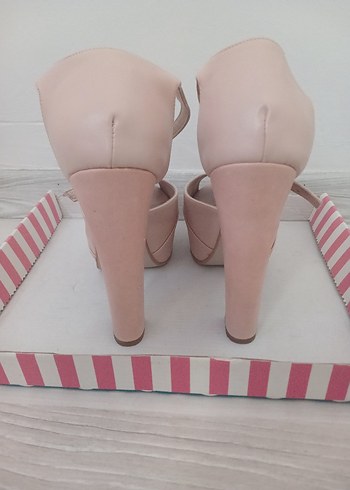 Pelin'in Ayakkabıları Bej Platform Topuklu Ayakkabı - Görsel 2